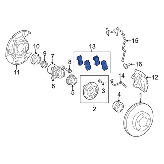 Toyota OE - Front Disc Brake Pad Set