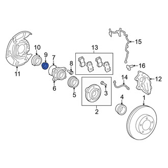 Toyota OE - Front Axle Nut