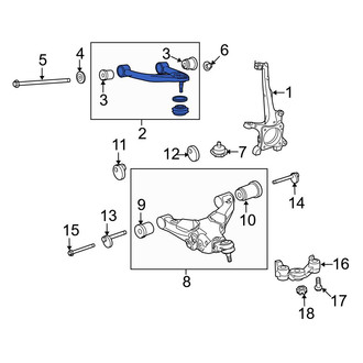 Toyota OE - Front Right Upper Suspension Control Arm