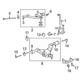 Toyota OE - Front Suspension - Suspension Components (RWD)