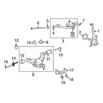 Toyota OE - Front Alignment Camber Adjusting Eccentric Bolt