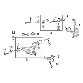 Toyota OE - Front Lower Alignment Camber Adjusting Eccentric Bolt