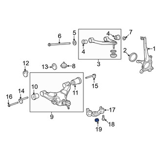 Toyota OE - Suspension Control Arm Nut