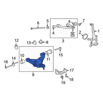 Toyota OE - Front Right Lower Suspension Control Arm
