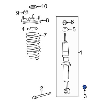 Toyota OE - Rear Suspension Stabilizer Bar Link Nut
