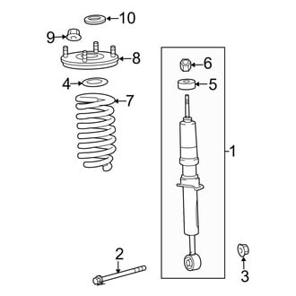 Toyota OE - Front Suspension - Struts & Components