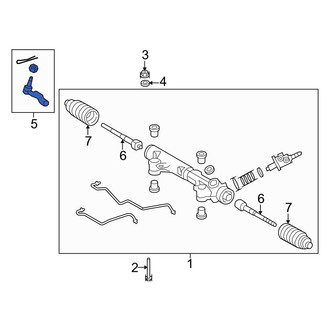 Toyota OE - Inner Steering Tie Rod End