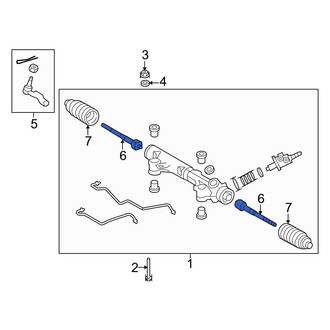 Toyota OE - Left Outer Steering Tie Rod End