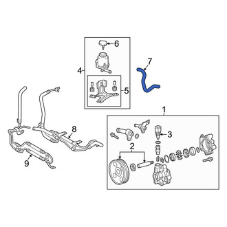 Toyota OE - Power Steering Reservoir Hose