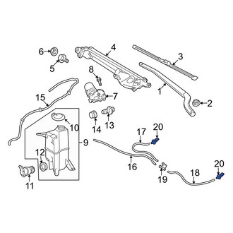 Toyota OE - Front Windshield Washer Nozzle