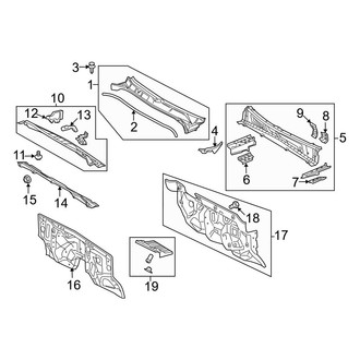 Toyota OE - Cab - Cowl (Regular Cab), (Regular Cab)