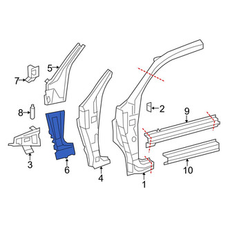 Toyota OE - Left Lower Inner Body A-Pillar