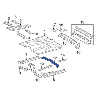 Toyota OE - Rear Floor Pan Reinforcement