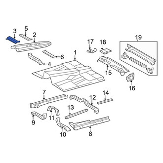 Toyota OE - Front Right Floor Pan Crossmember