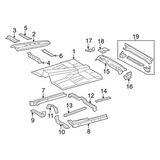 Toyota OE - Cab - Floor (Regular Cab), (Regular Cab)