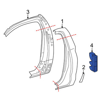 Toyota OE - Rear Right Quarter Panel Vent