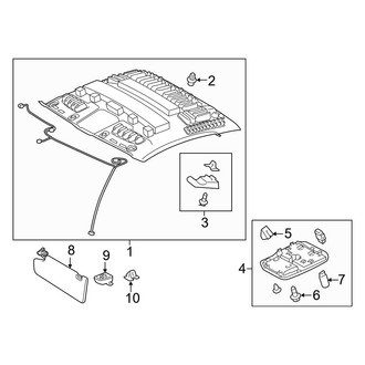Toyota OE - Cab - Headliner (Regular Cab), (Regular Cab)
