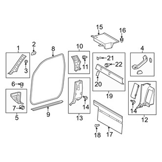 Toyota OE - Cab - Interior Trim (Regular Cab), (Regular Cab)