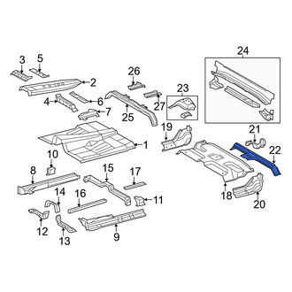 Toyota OE - Floor Pan Crossmember