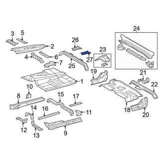 Toyota OE - Left Frame Side Member