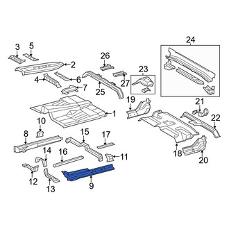 Toyota OE - Left Rocker Panel Reinforcement