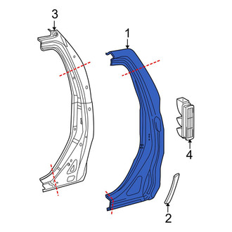 Toyota OE - Right Body C-Pillar