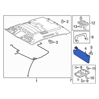 Toyota OE - Left Sun Visor