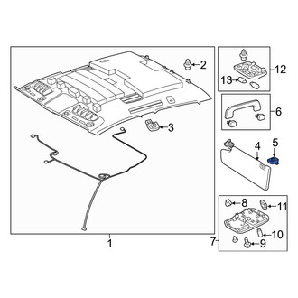 Toyota OE - Left Sun Visor Holder