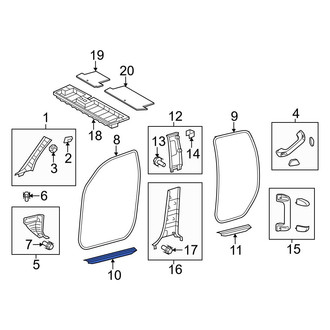 Toyota OE - Front Left Door Sill Plate