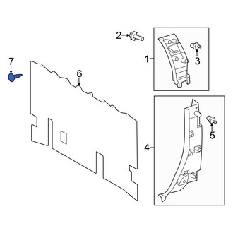 Toyota OE - Package Tray Trim Clip