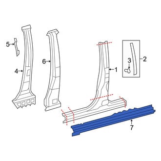 Toyota OE - Right Rocker Panel Reinforcement