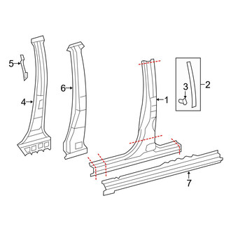 Toyota OE - Cab - Center Pillar & Rocker