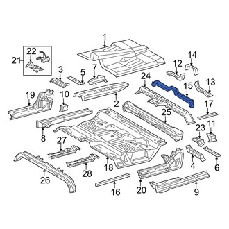 Toyota OE - Rear Floor Pan Reinforcement