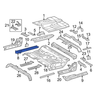Toyota OE - Right Rocker Panel Reinforcement