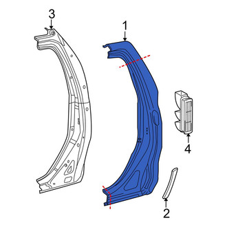 Toyota OE - Right Body C-Pillar