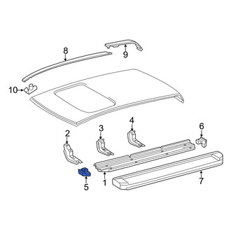 Toyota OE - Front Right Running Board End Cap