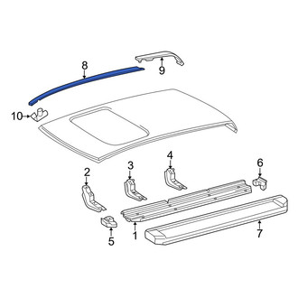 Toyota OE - Front Left Roof Molding
