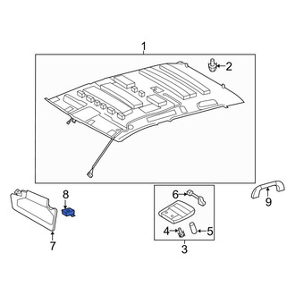 Toyota OE - Right Sun Visor Holder