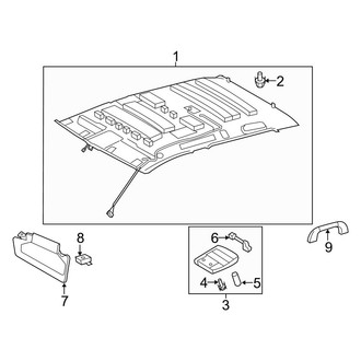 Toyota OE - Cab - Headliner (W/O Sunroof), (CrewMax)