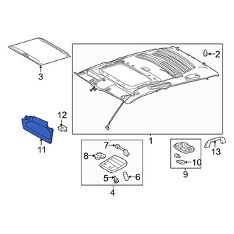 Toyota OE - Left Sun Visor