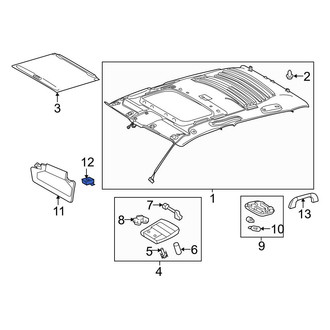 Toyota OE - Left Sun Visor Holder