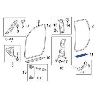Toyota OE - Rear Left Door Sill Plate