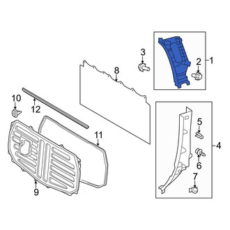 Toyota OE - Left Truck Cab Corner Trim Panel
