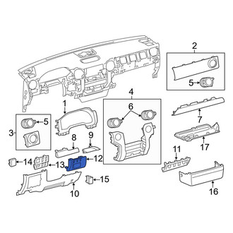 Toyota OE - Left Inner Instrument Panel Bezel