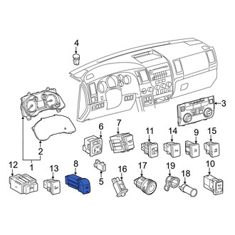 Toyota OE - Front Right Door Window Switch