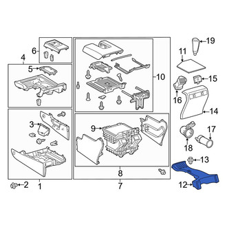 Toyota OE - Front Left Instrument Panel Air Duct