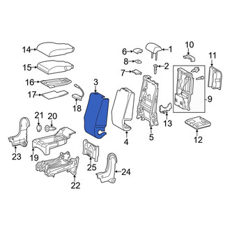 Toyota OE - Front Center Seat Back Cushion Cover