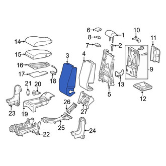 Toyota OE - Front Center Seat Back Cushion Cover
