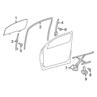 Toyota OE - Front Door - Glass & Hardware