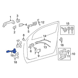Toyota OE - Front Right Door Check